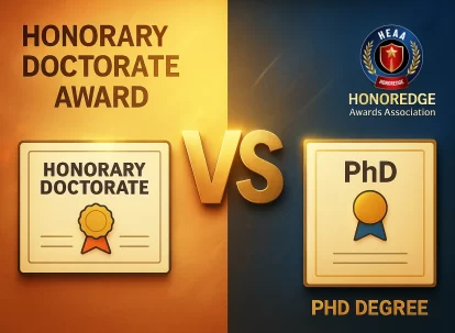 Honorary Doctorate Awards vs PhD Degree