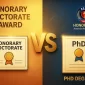 Honorary Doctorate Awards vs PhD Degree 85x85